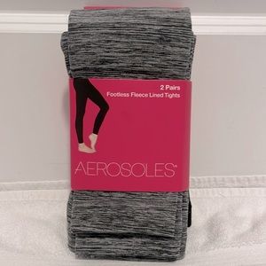 Aerosoles Footless Fleece Lined Tights